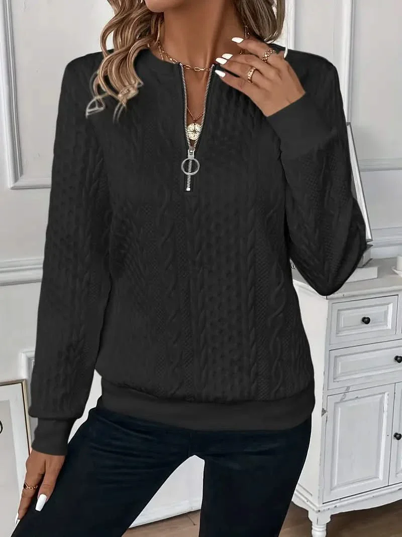 AMY | SWEATER WITH ZIPPER - Image 9