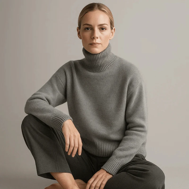 AURORA CASHMERE TURTLENECK SWEATER - Image 6