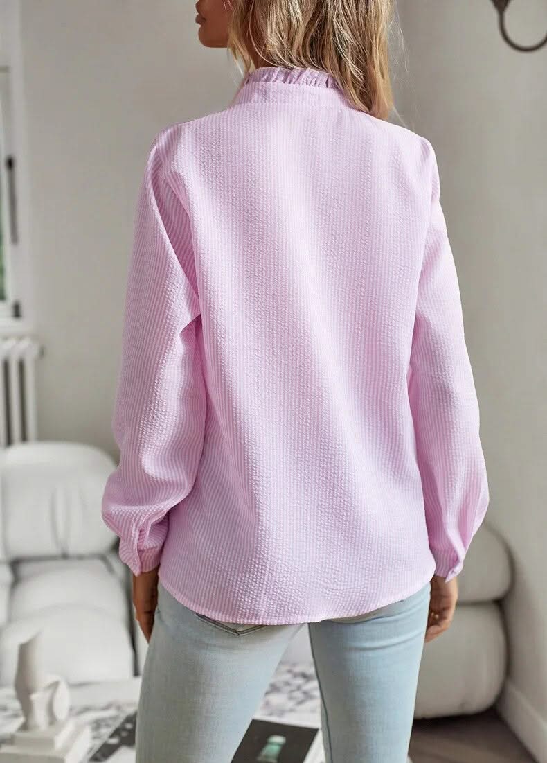 AURORA RUFFLE LONG SLEEVE SHIRT - Image 5