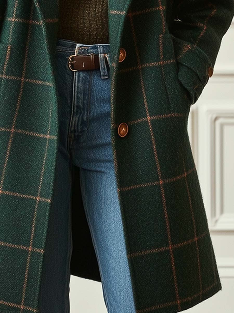 CORALIE CHECKERED COAT - Image 3