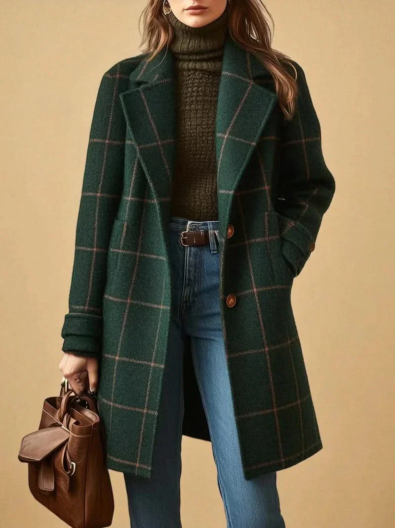 CORALIE CHECKERED COAT - Image 5