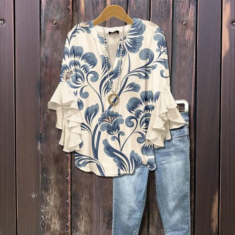 ELENORA WHISPER RUFFLE BLOUSE - Image 4