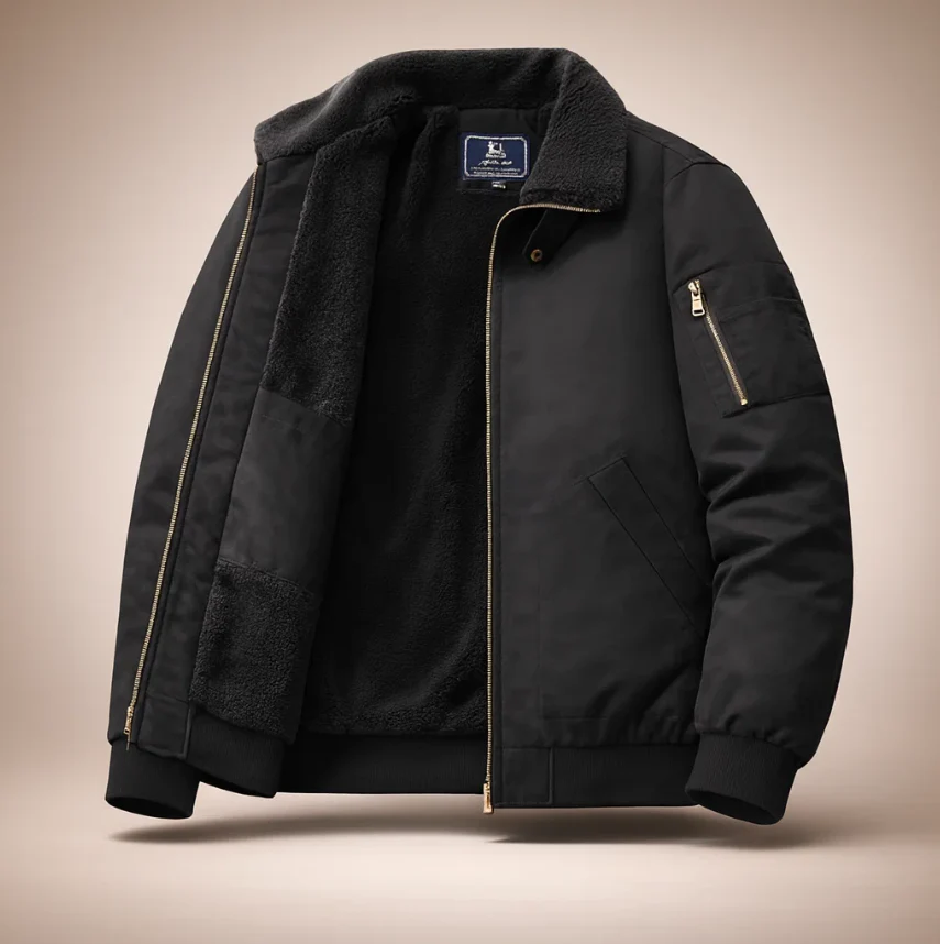 GRAHAM FLEECE BOMBER JACKET - Image 13