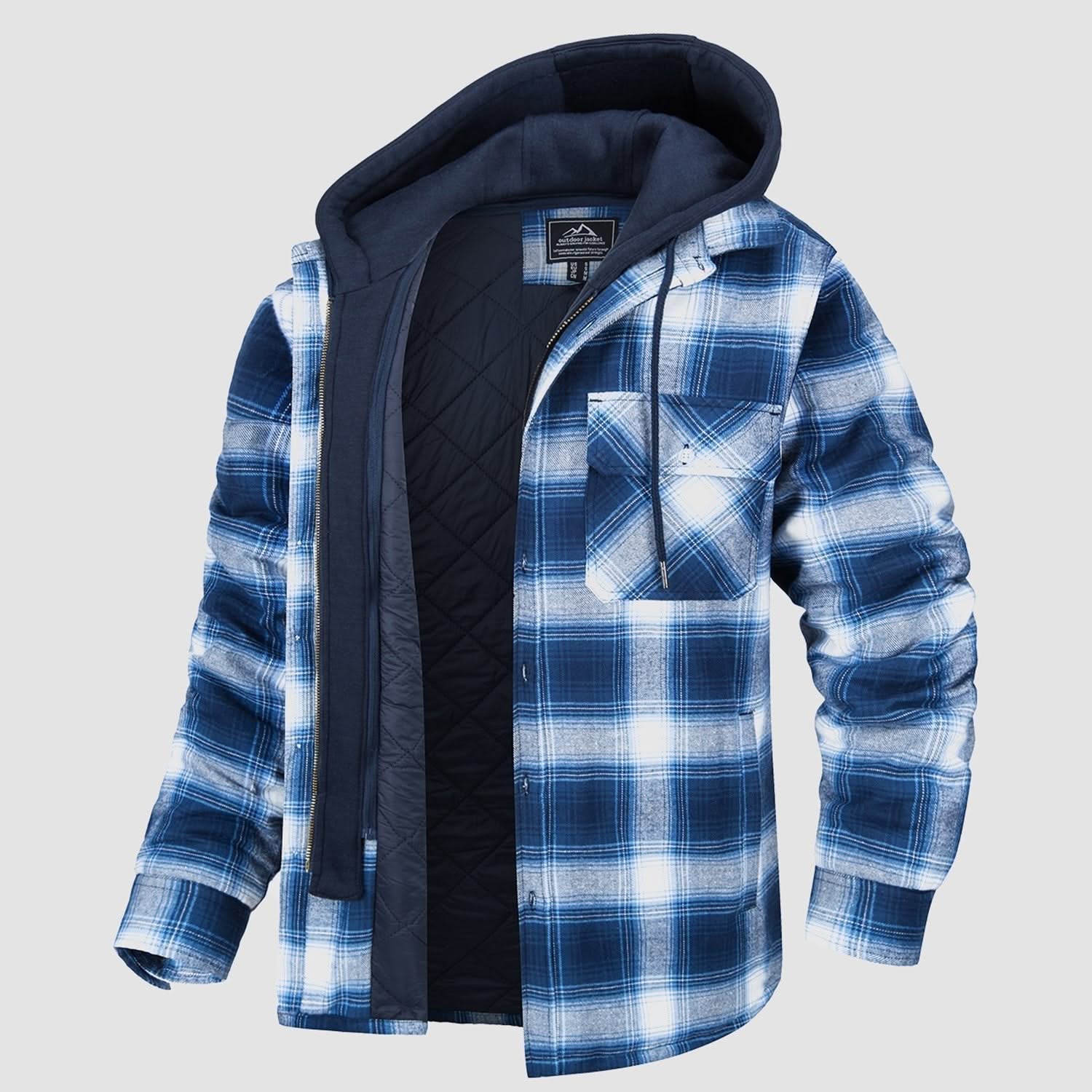 HARRY JACKET | FLANNEL WITH REMOVABLE HOOD - Image 10