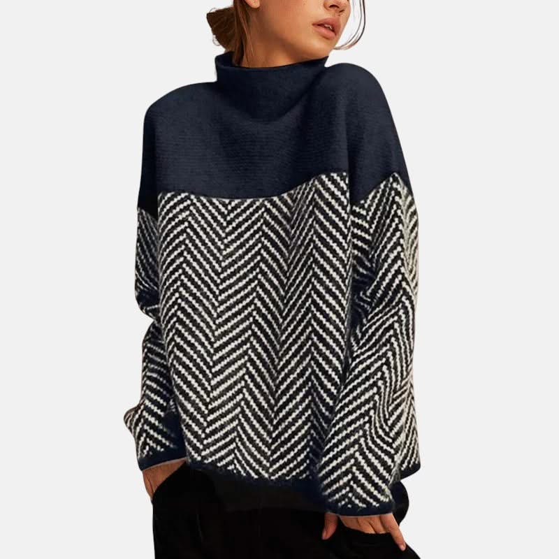 LILA HERRINGBONE KNIT SWEATER - Image 3