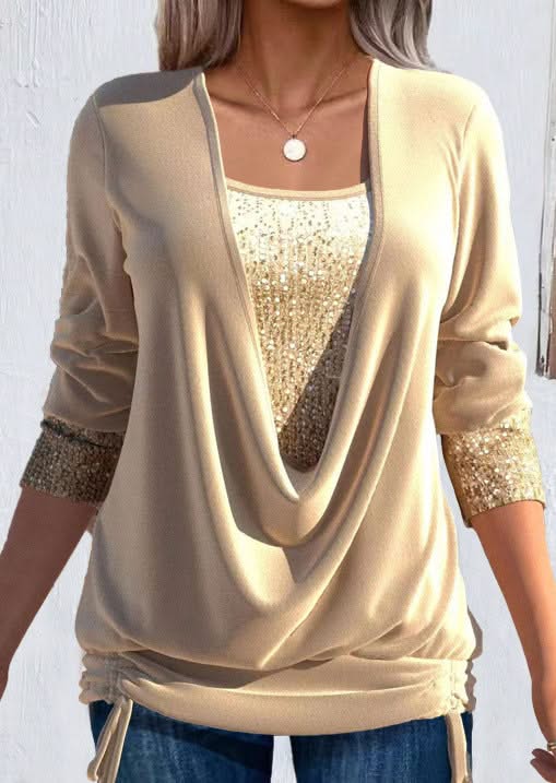 LIORA DRAPED TOP