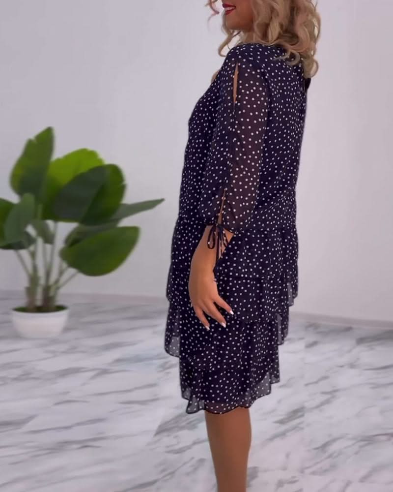 LUNESSA POLKA TIERED DRESS - Image 7