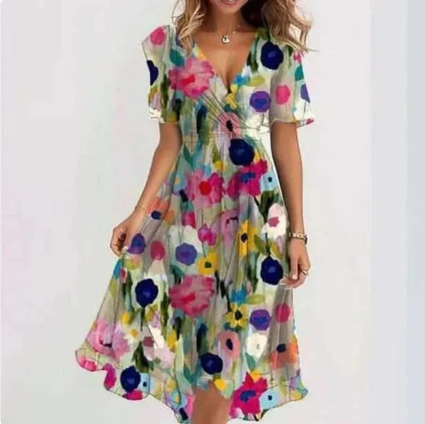 LUNETH FLUID V DRESS - Image 5