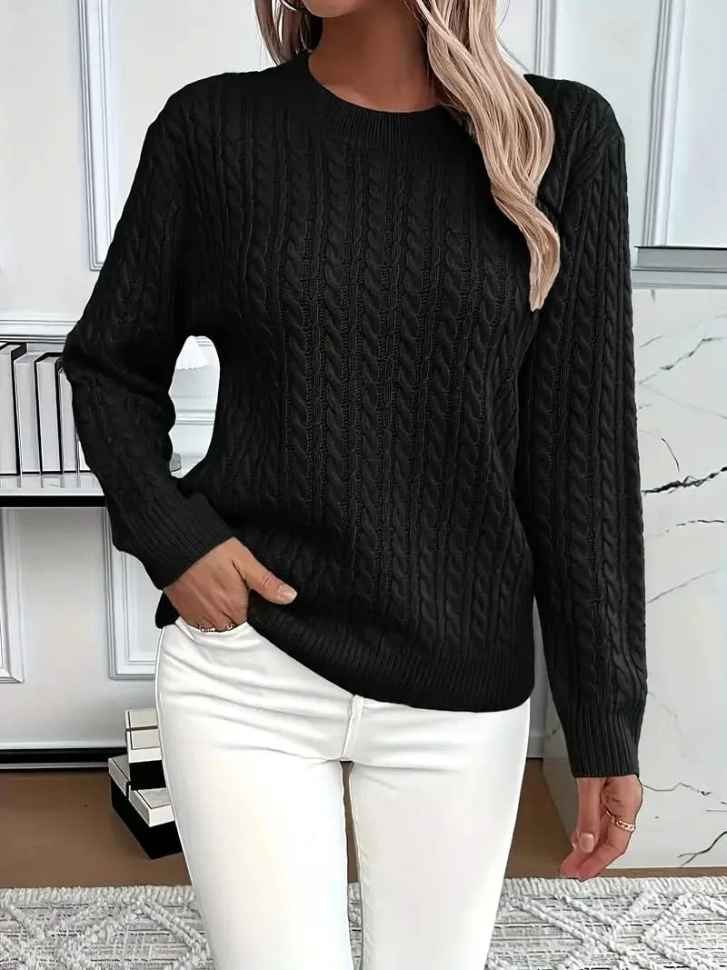 MARIELLE CABLE SWEATER - Image 7