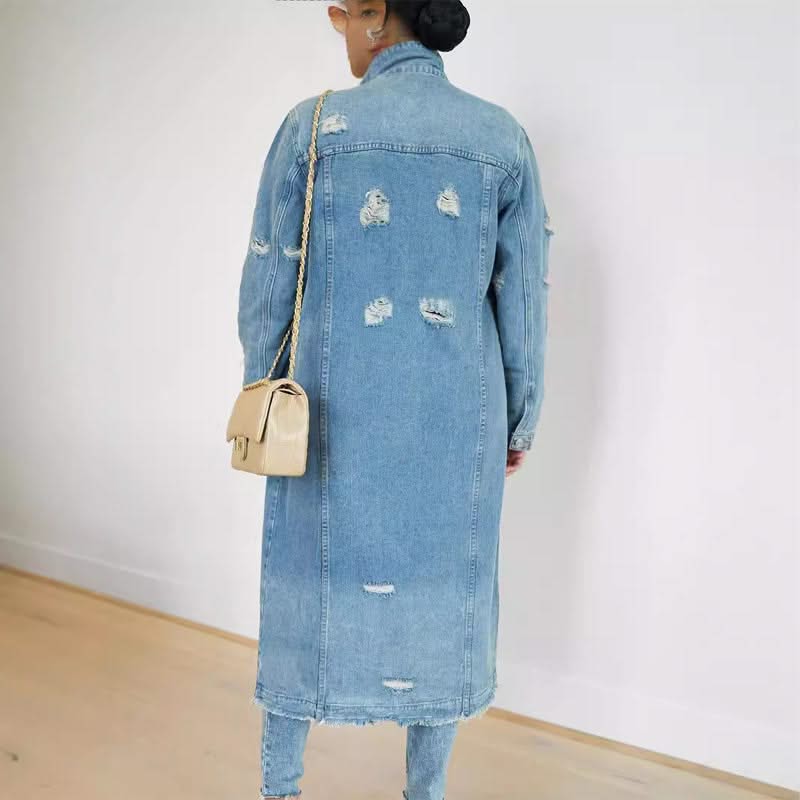 ROGUE DESTROYED DENIM JACKET - Image 5