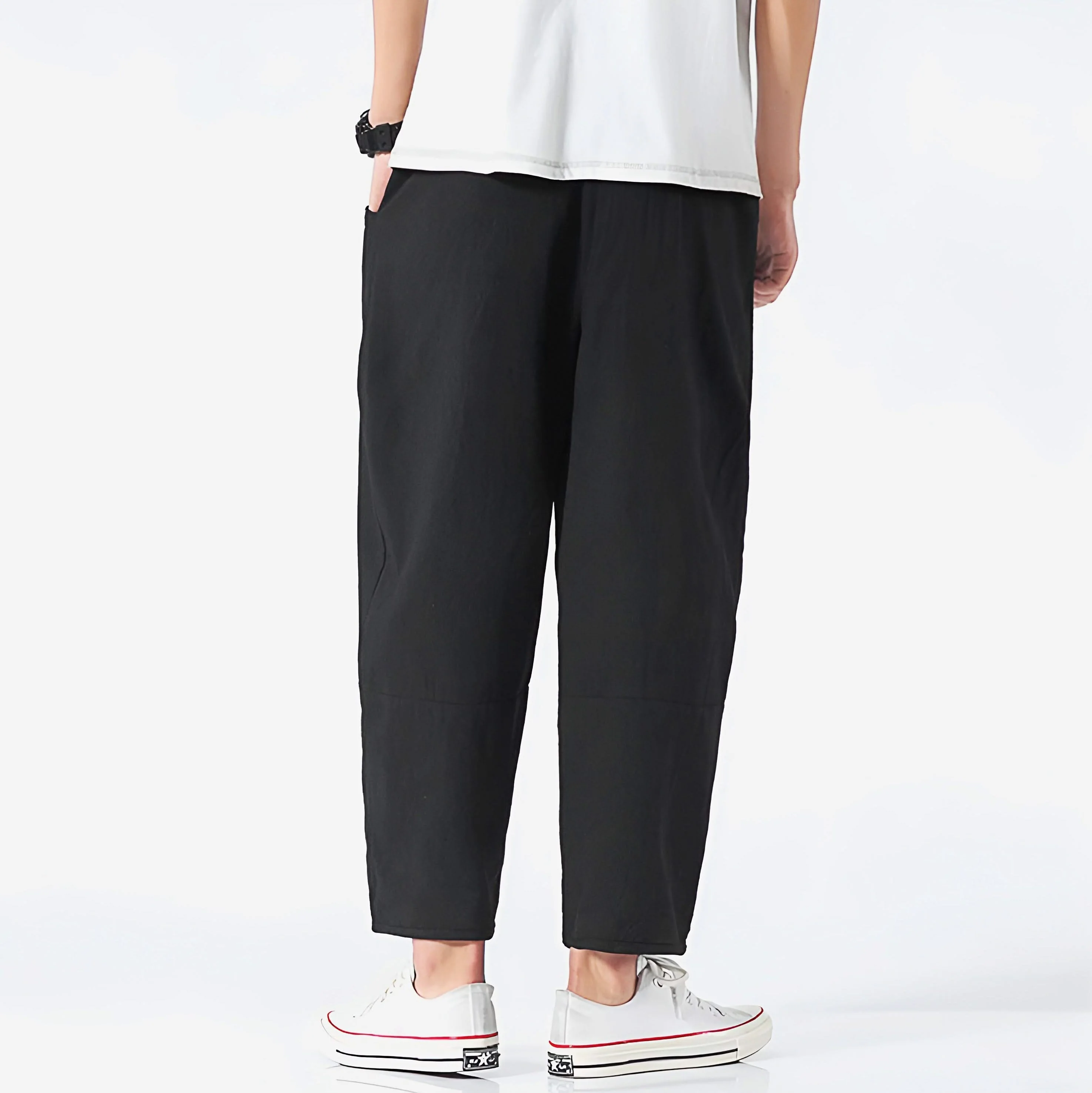 URBAN CROPPED COTTON PANTS - Image 7