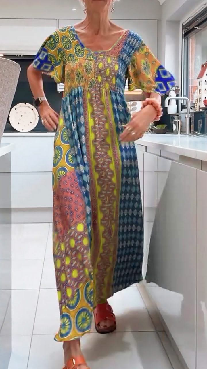 VALEA PATTERN MIDI DRESS - Image 6