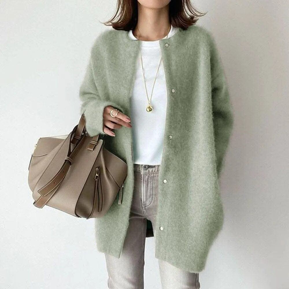 VANNA™ ELEGANT BUTTONED KNIT JACKET - Image 3