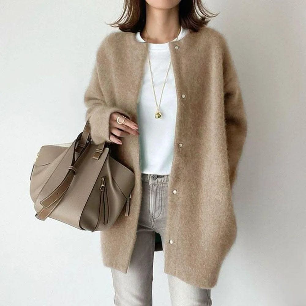 VANNA™ ELEGANT BUTTONED KNIT JACKET - Image 6