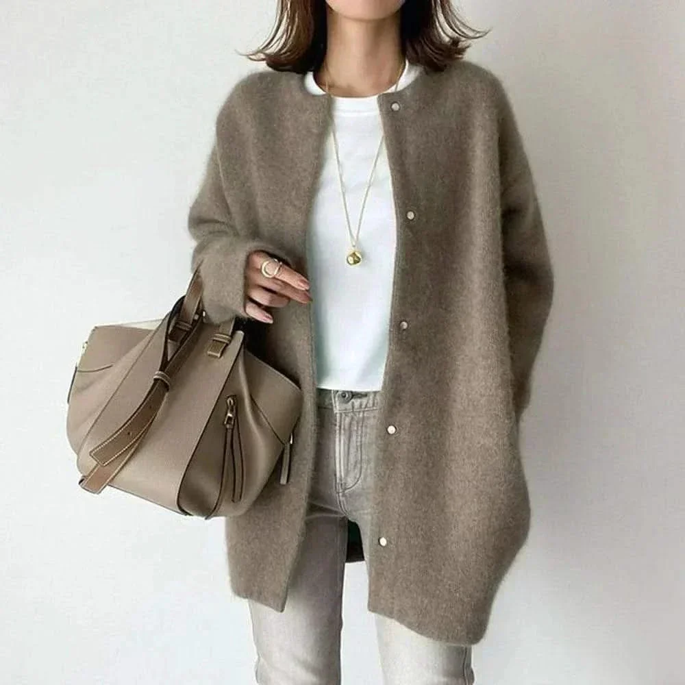 VANNA™ ELEGANT BUTTONED KNIT JACKET - Image 8