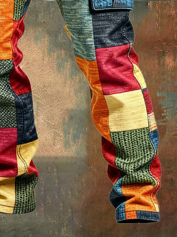VARRON PATCHWORK UTILITY PANT - Image 4